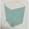 6 caixas de pipocas 5x5x11cm verde menta