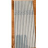 25 palhinhas de papel 19,5cm azul claro