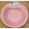 Tigela de papel 18cm 6 unid. rosa