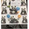16 guardanapos de papel 33x33cm Panda