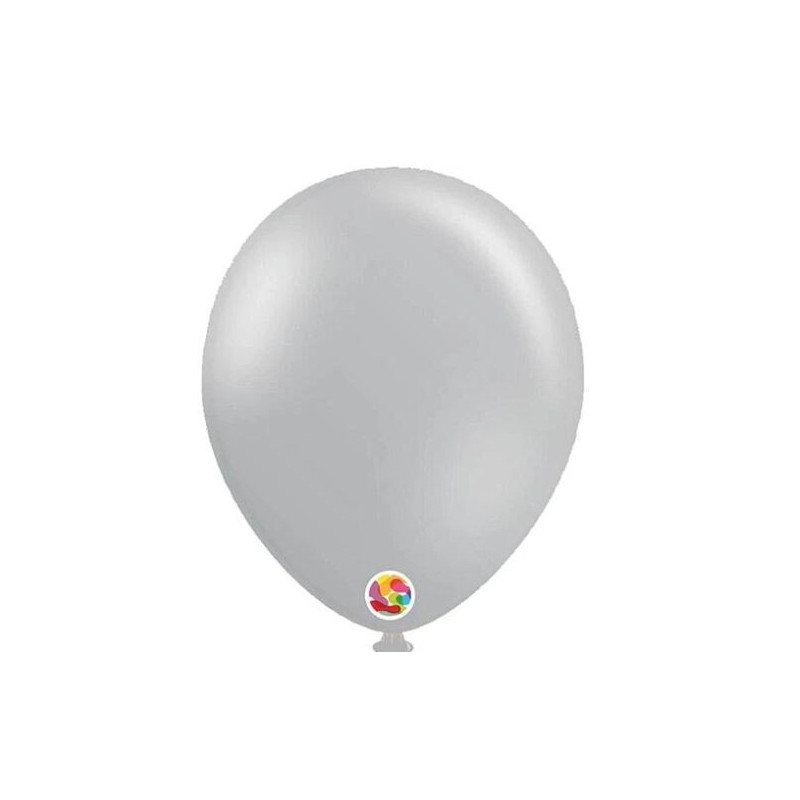 10 balões de latex Balloonia 5" - 4cm Cinza