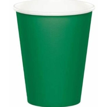 14 copos 270 ml verde esmeralda