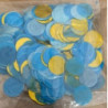 Confettis decorativos para balões azul e ouro