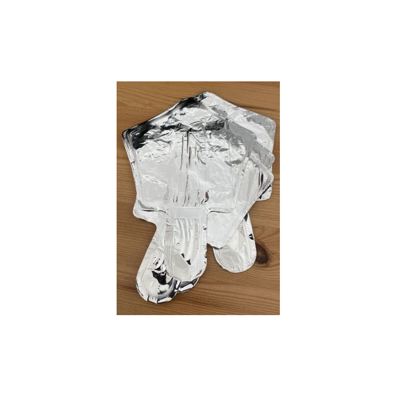 Conjunto 6 mini estrelas foil prata