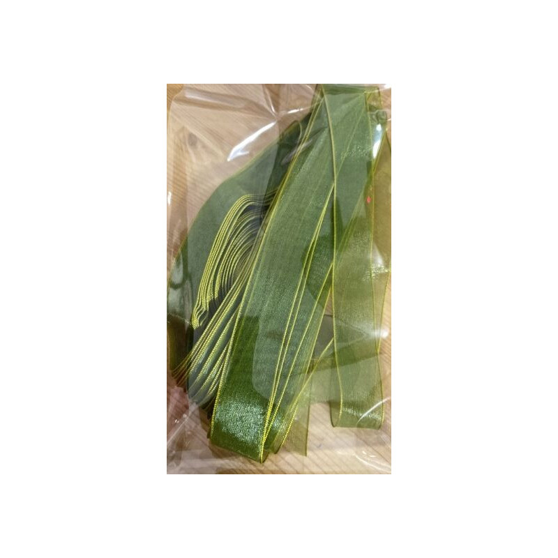 Fita organza verde 15m