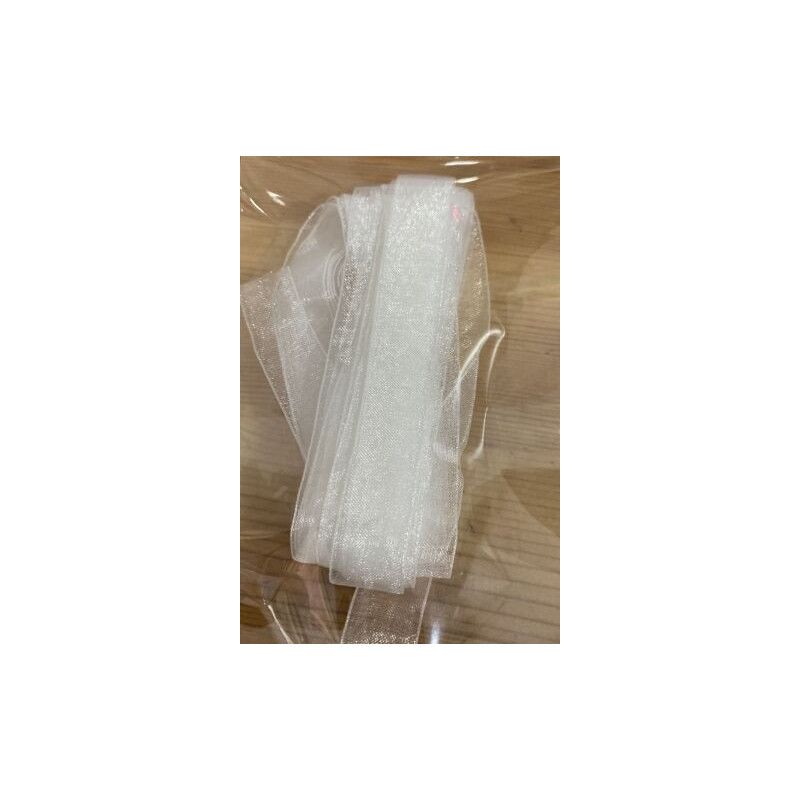 Fita Organza branca 5 m