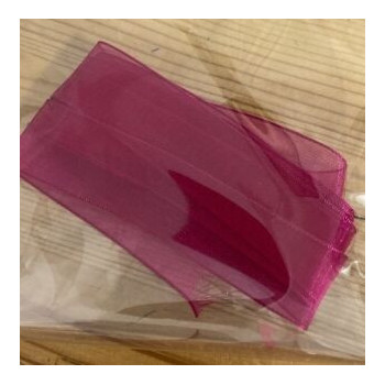 Fita Organza fuxia 1,5