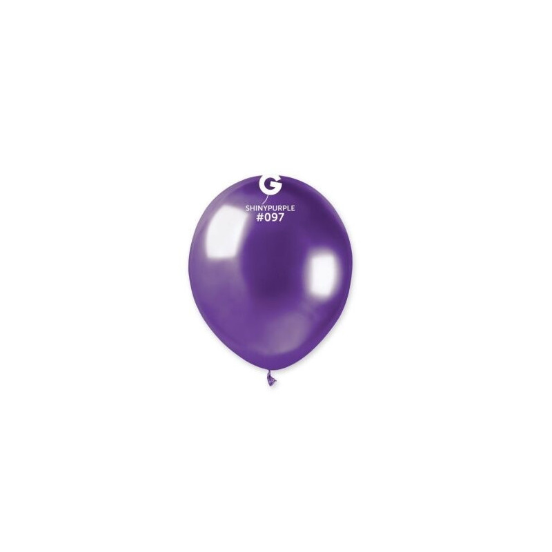 10  balões latex gemar 5” - 13 cm púrpura brilhante