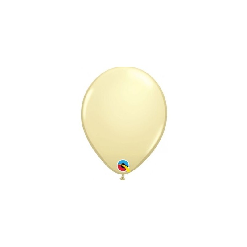 10 balões latex 5 - 13cm Ivory