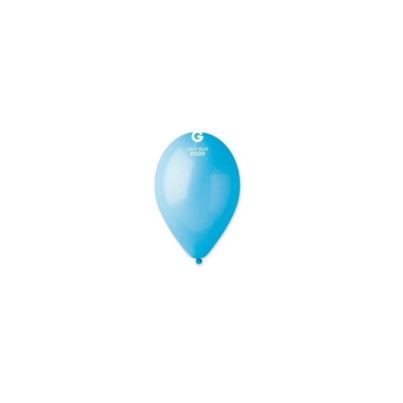 5 balões 12" 30cm Light Blue - Gemar