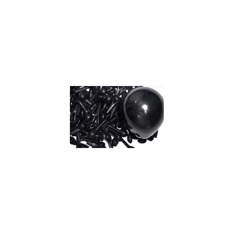 10 balões latex 5” - 13 cm preto