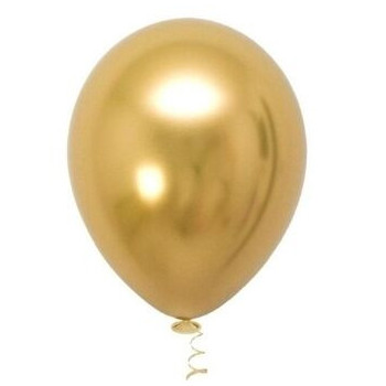 10 Balões Latex sempertex 5" - Dourado brilhante