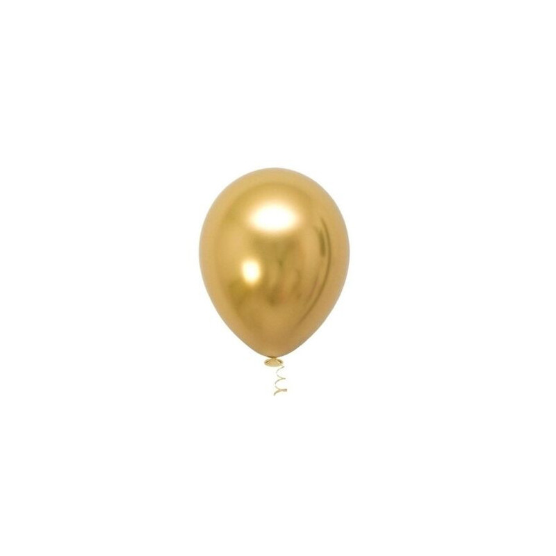 10 Balões Latex sempertex 5" - Dourado brilhante