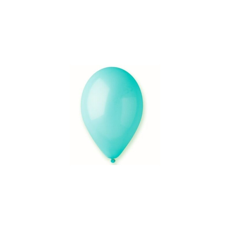 5 balões latex Gemar 12” -30cm light blue