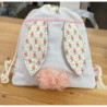 Mochila tecido para criança coelho