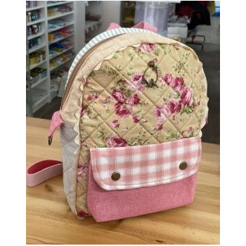 Mochila rosa 32x25cm