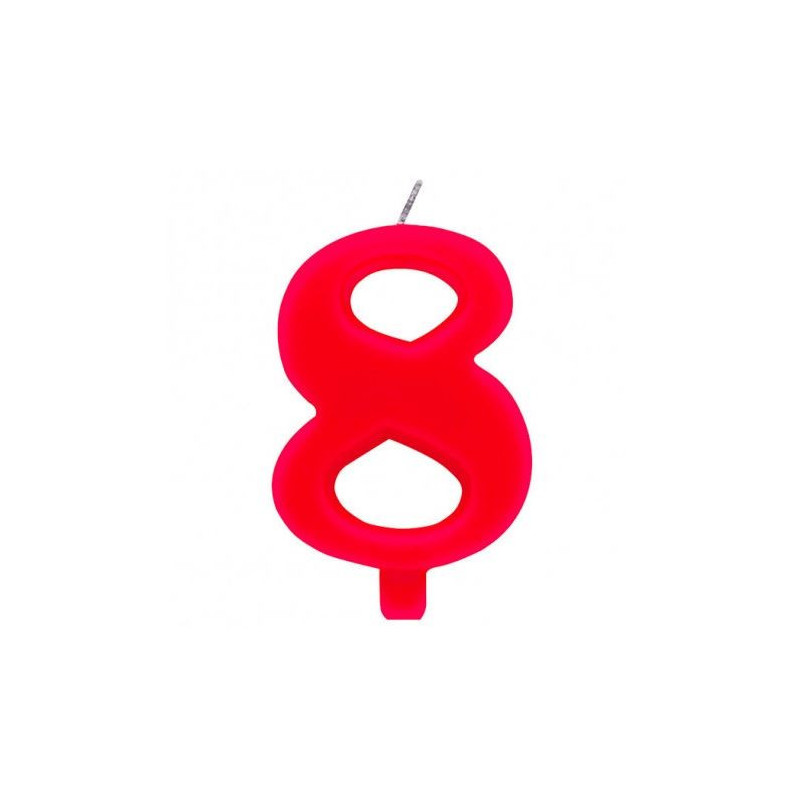 Vela Vermelha C/Faisca Nº8