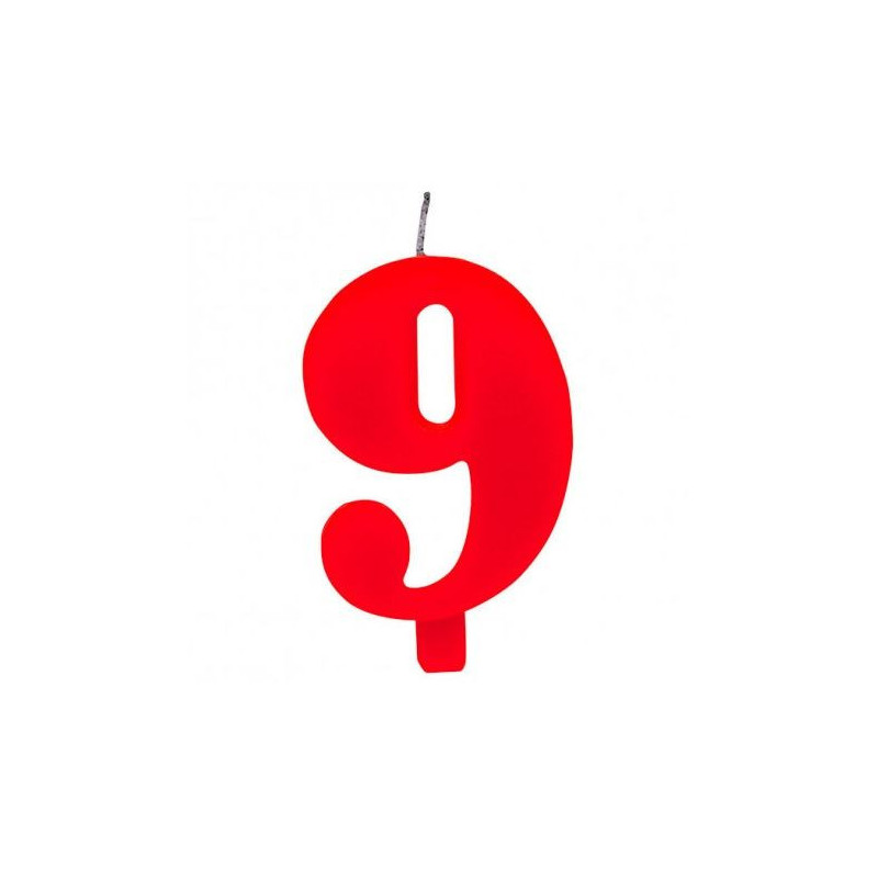 Vela Vermelha C/Faisca Nº9