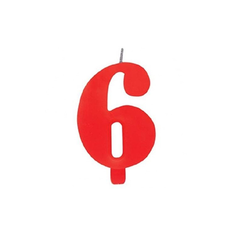 Vela Vermelha C/Faisca Nº6