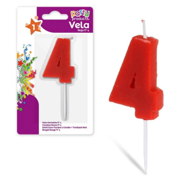 Vela Vermelha Nº 4