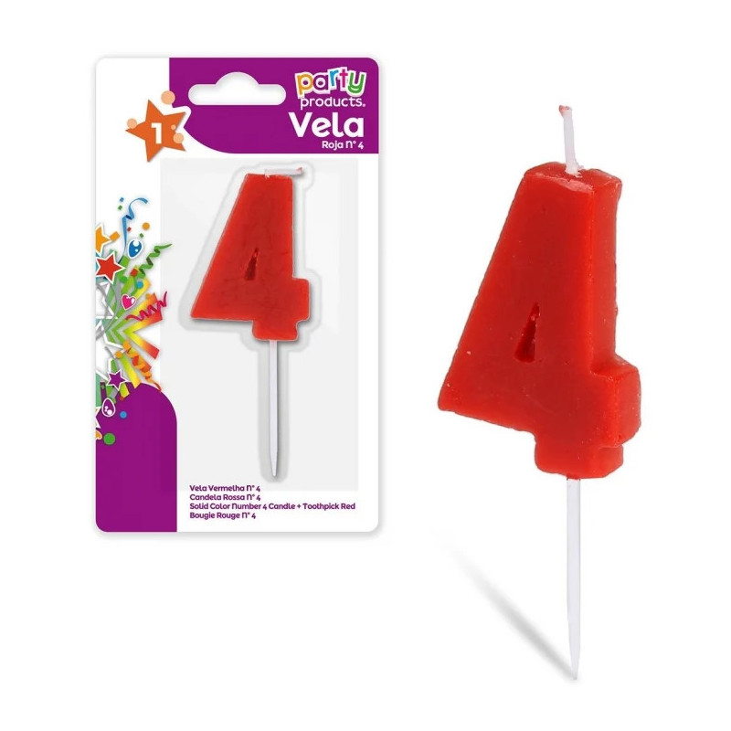 Vela Vermelha Nº 4
