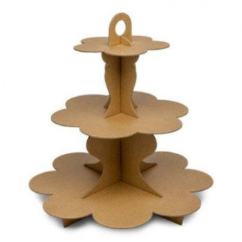 Cupcake stand 34cm 3 andares Kraft