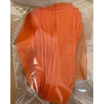 Fita de organza laranja 10