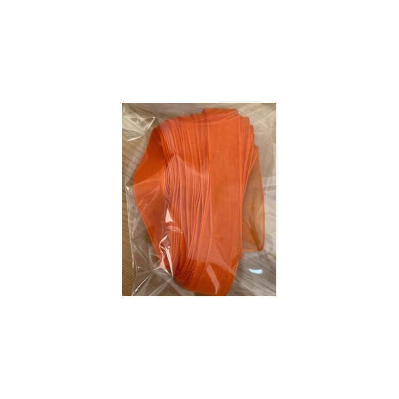 Fita de organza laranja 10