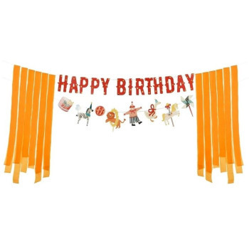 Banner Happy Birthday Circo