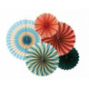 5 rosetas decorativas