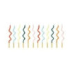 12 velas 14cm curvas rainbow
