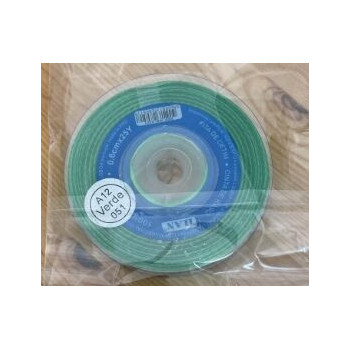 Rolo fita cetim verde 25m
