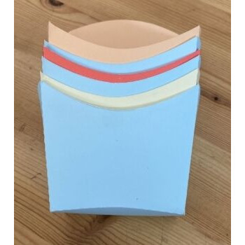 6 caixas pipocas cores