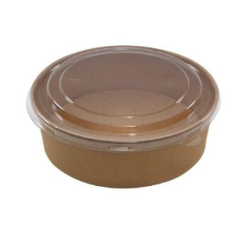 Caixa Kraft com tampa plástica 1100 ml