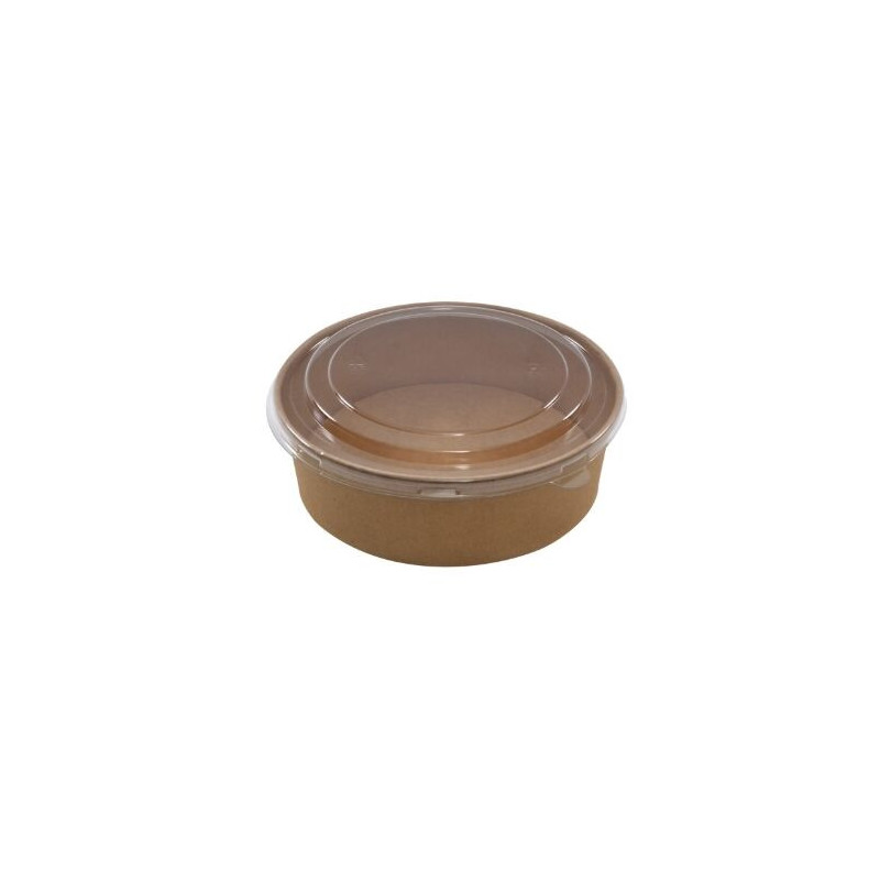 Caixa Kraft com tampa plástica 1100 ml