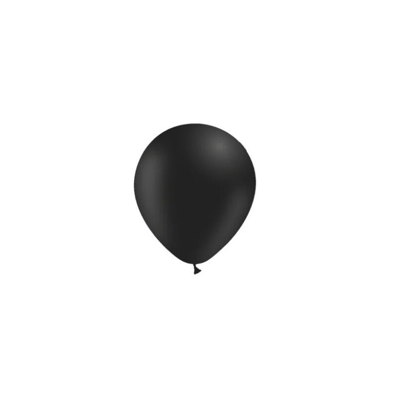 10 balões de latex Balloonia  5"-14cm preto