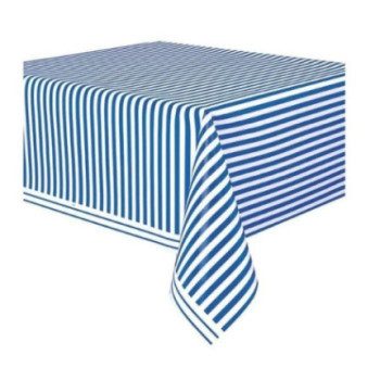 toalha 1,37x2,74cm riscas branco e azul