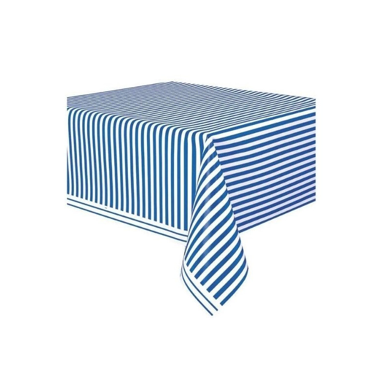toalha 1,37x2,74cm riscas branco e azul