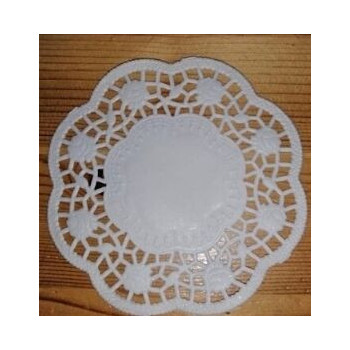 10 naperons papel branco 10cm
