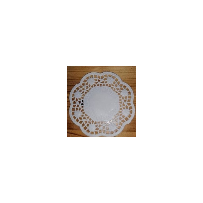10 naperons papel branco 10cm