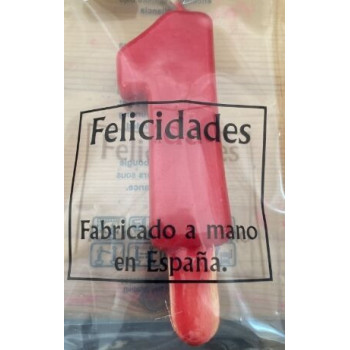 Vela de Aniversário Nº 1 9,5 cm Encarnado