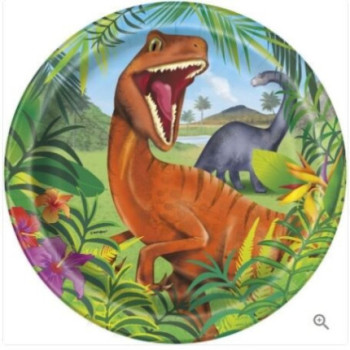 8 pratos 21.9CM Dinossauros
