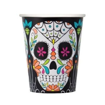 8 copos Caveira Mexicana 270ml