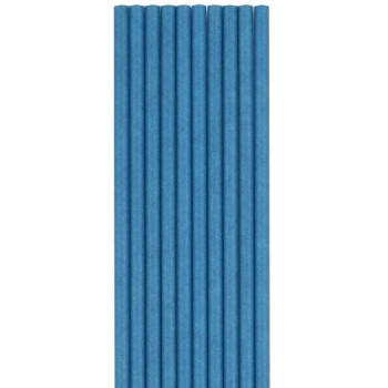 10 palhinhas azul royal