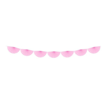 Girnalda de leques Rosa claro