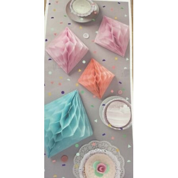 Hoenycomb paper diamonds 30/25/20 cm (conj. 3)