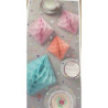 Hoenycomb paper diamonds 30/25/20 cm (conj. 3)