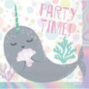 16 Guardanapos 33X33 cm Narwhal