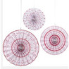 Decoracções 3 pinwheel decorations