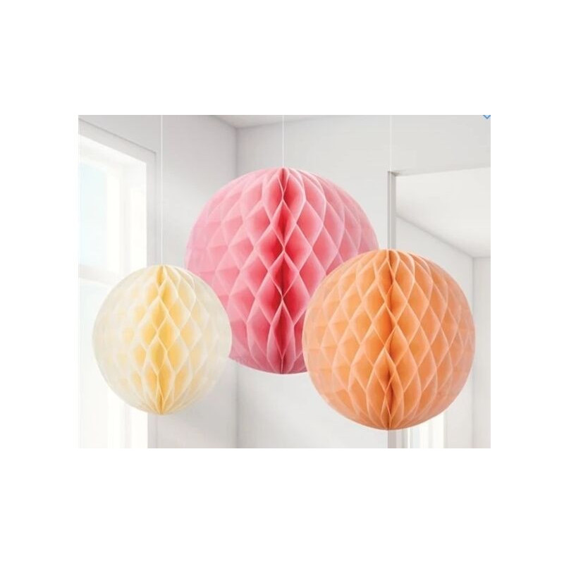3 Bolas de papel sorvete